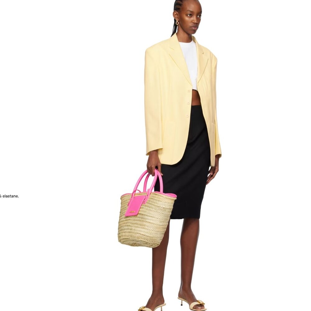 JACQUEMUS Yellow Les Sculptures 'La veste d'homme' Blazer Size 34